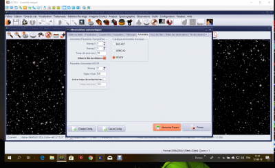 paramètres pour astrométrie