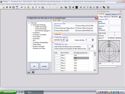 copie ecran nom de la roue a filtre