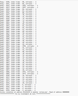 probleme traitement par lots avi