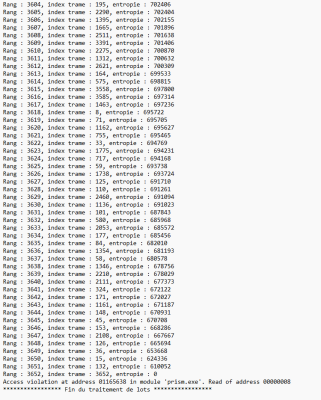 probleme traitement par  lots ser