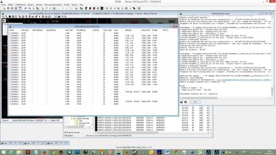 Fenêtre "Information et traitement dont les colonnes et les valeurs ne sont pas en phase.
