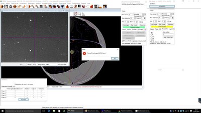 Erreur lors de la calibration de l'autoguidage