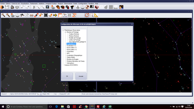Affichage disparu sur l'onglet Focalisation N1 dans l'outils de configuration du télescope.