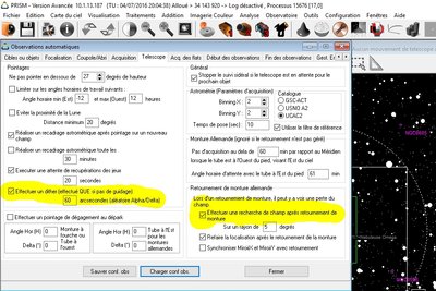 Option dithering et recherche de champs après retournement
